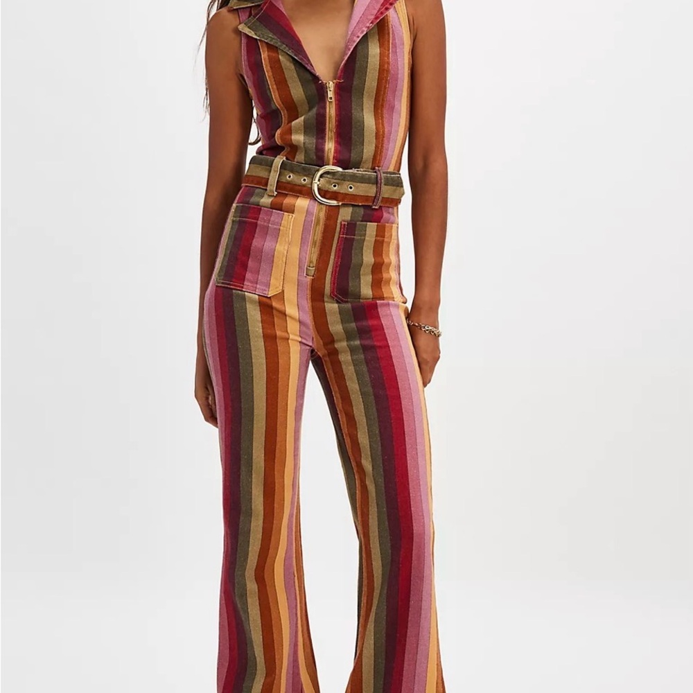 Show Me Your Mumu Jacksonville Multi-Color Wide-Leg Jumpsuit NWT